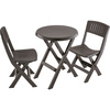 Rimax Folding Bistro Set (round folding table + 2 folding chairs) 9994